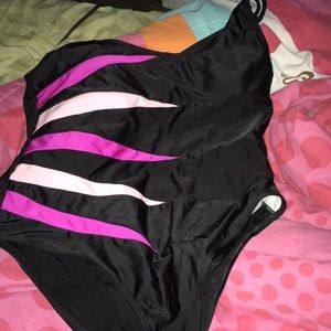 Pink and purple swim suit